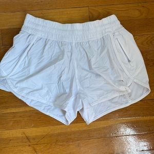 Lulu white track that shorts